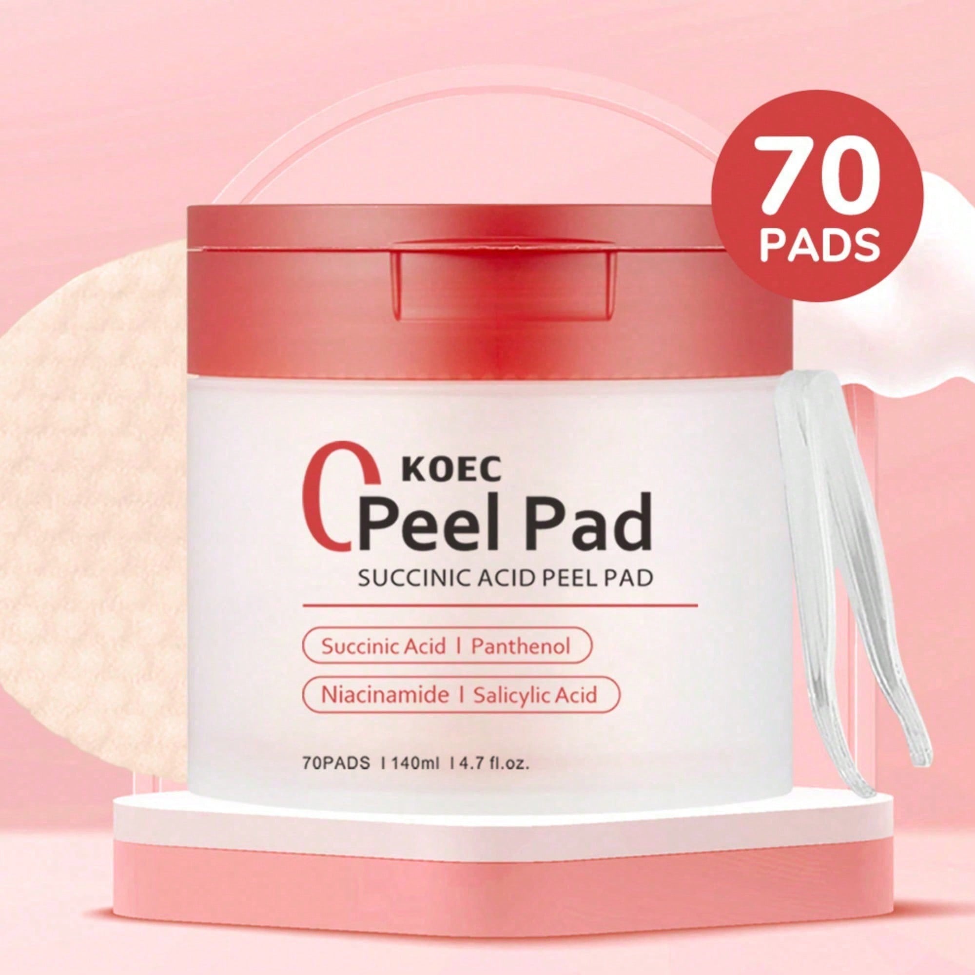 Toner Pads Red Succinic Acid P - Skincare Non Comedogenic recension och pris