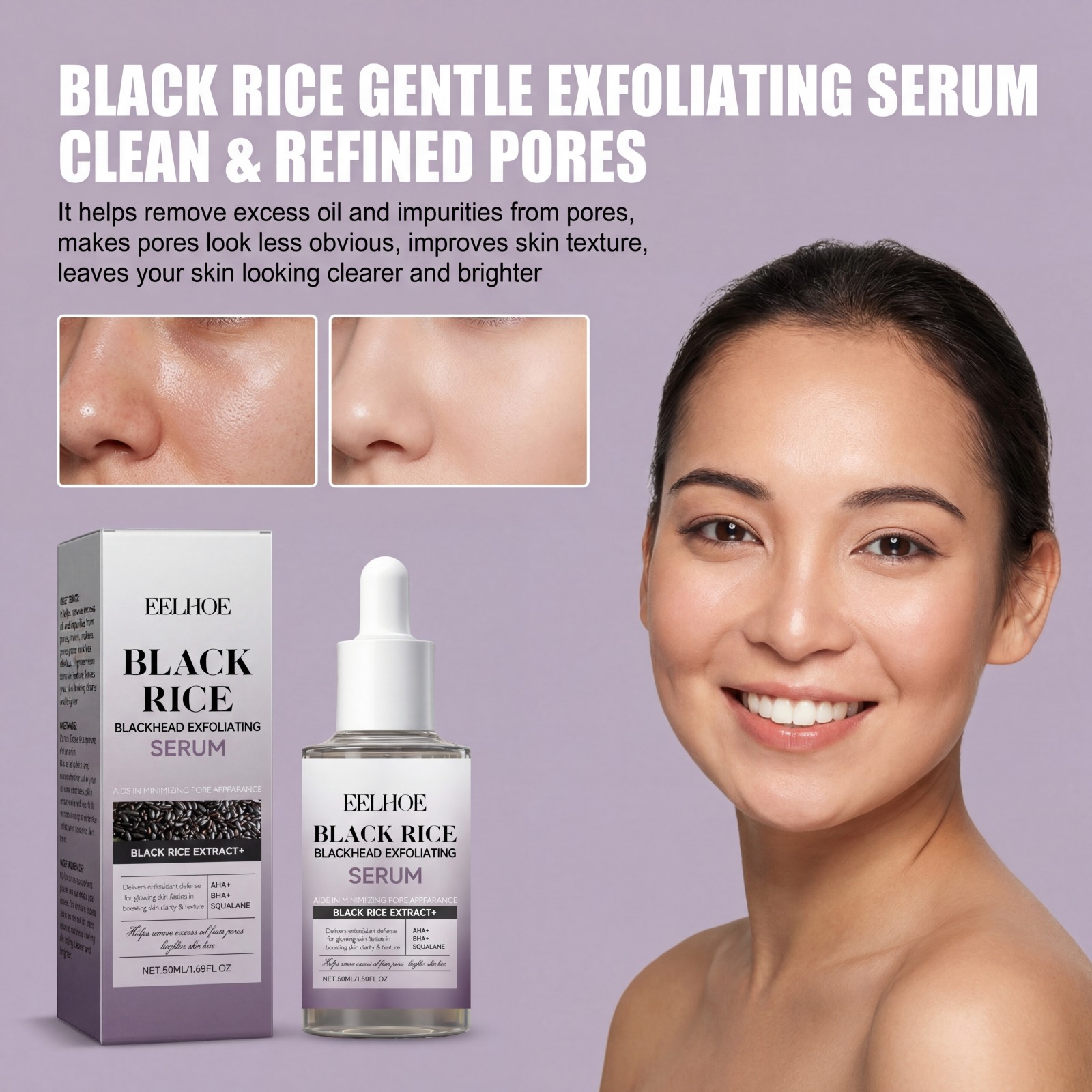 Black Rice Exfoliating Serum G - Skincare Non Comedogenic recension och pris