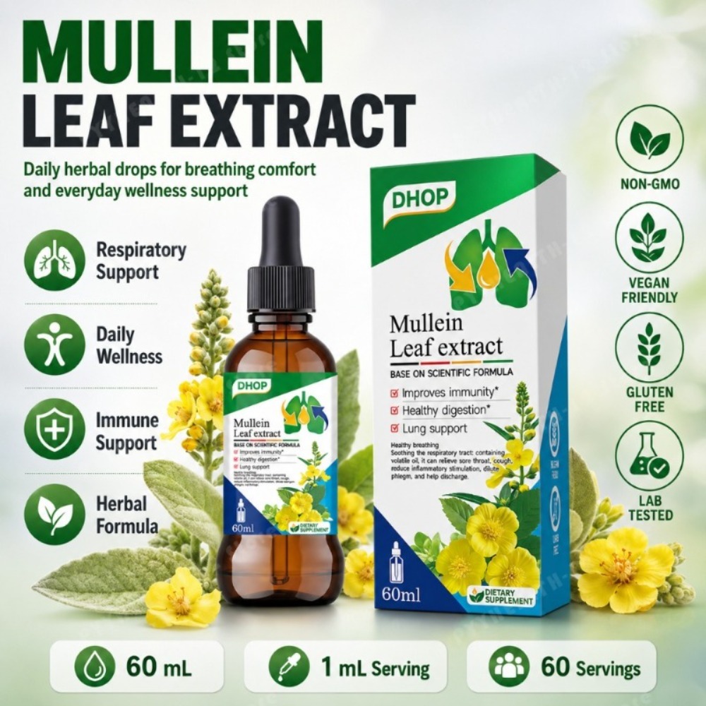 Mullein Leaf Extract Drops 60m - Licorice Root Extract recension och pris