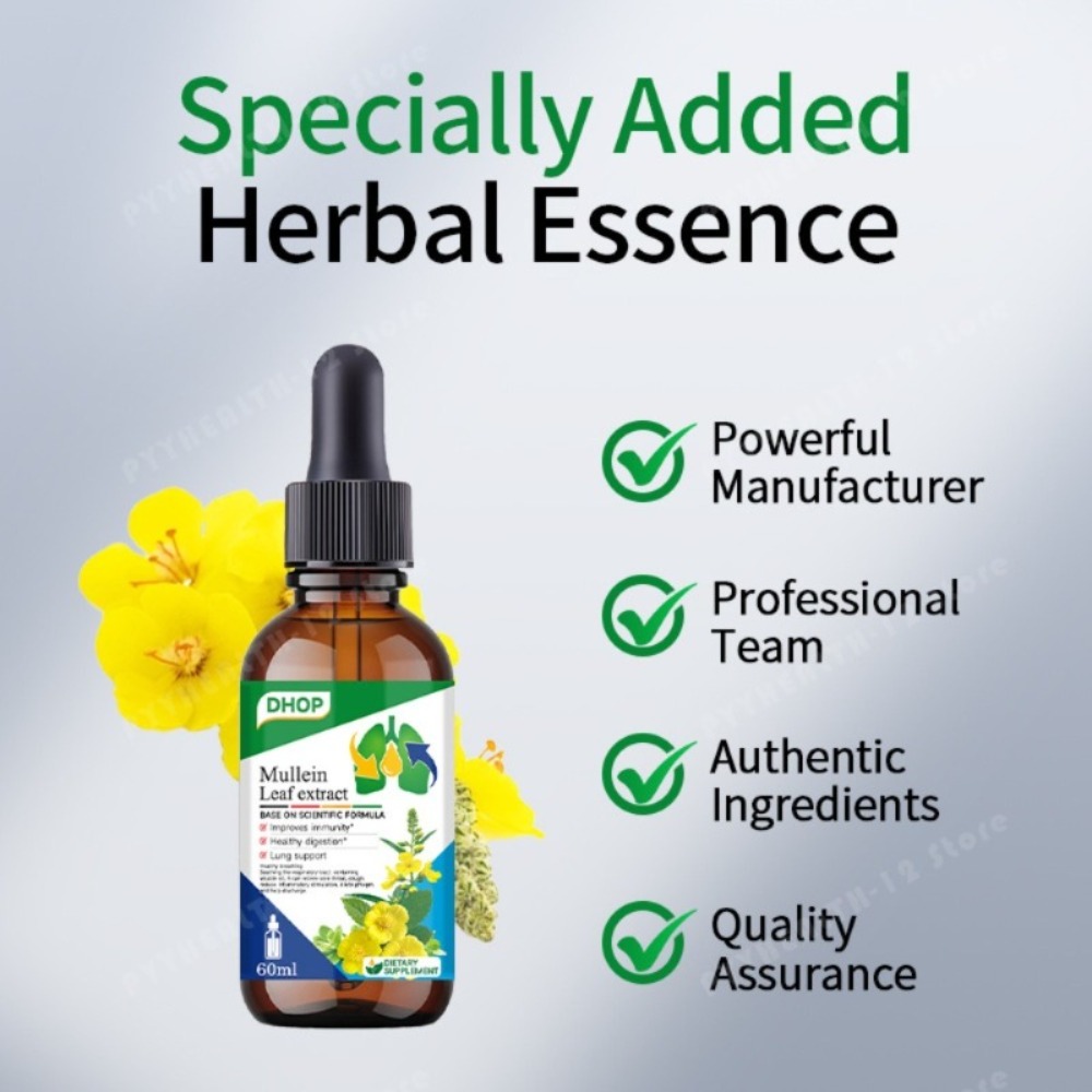 Mullein Leaf Extract Drops 60m - Licorice Root Extract recension och pris