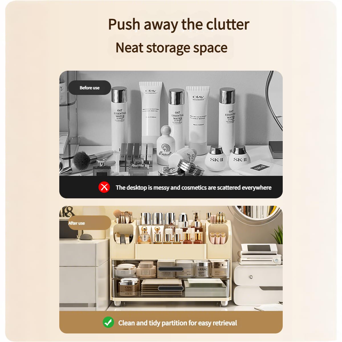 Makeup Organizer with Drawers  - Skincare B Erl recension och pris